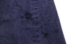 画像6: メキシコ製 Levi'sリーバイス 501 ダメージ カラーデニムパンツ ナス紺 W46 L32★SDP3554 特大 (6)