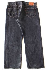 画像3: メキシコ製 Levi'sリーバイス 501 先染め ブラック デニムパンツ W38★SDP3635 (3)