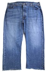 画像2: メキシコ製 Levi'sリーバイス 501 カスタムプリーツ カットオフ デニムパンツ W42★SDP3441 (2)