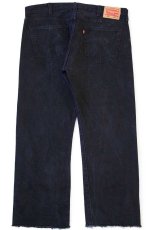 画像3: メキシコ製 Levi'sリーバイス 501 カットオフ ブラック デニムパンツ W40★SDP3424 (3)