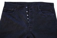 画像4: メキシコ製 Levi'sリーバイス 501 カットオフ ブラック デニムパンツ W40★SDP3424 (4)