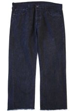 画像2: メキシコ製 Levi'sリーバイス 501 カットオフ ブラック デニムパンツ W40★SDP3424 (2)