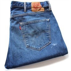 画像1: ポーランド製 Levi'sリーバイス 501 カットオフ ストレッチ デニムパンツ W38★SDP3628 (1)