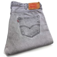 画像1: メキシコ製 Levi'sリーバイス 501 USED加工 先染め グレー デニムパンツ W42 L30★SDP3563 (1)
