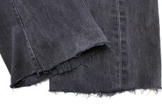 画像6: メキシコ製 Levi'sリーバイス 501 カットオフ ブラック デニムパンツ W38★SDP3546 (6)