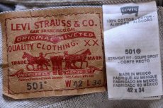 画像5: メキシコ製 Levi'sリーバイス 501 カラー デニムパンツ ライトグレー W42★SDP3429 (5)