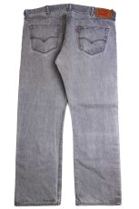 画像3: メキシコ製 Levi'sリーバイス 501 USED加工 先染め グレー デニムパンツ W42 L30★SDP3563 (3)