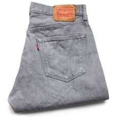 画像1: メキシコ製 Levi'sリーバイス 501 先染め カラーデニムパンツ グレー W34 L32★SDP3028 (1)