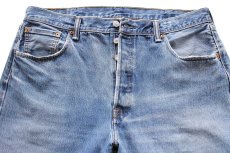 画像4: メキシコ製 Levi'sリーバイス 501 ダメージ デニムパンツ ヒゲ W38 L32★SDP3600 (4)