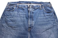 画像4: メキシコ製 Levi'sリーバイス 501 カスタムプリーツ カットオフ デニムパンツ W42★SDP3441 (4)