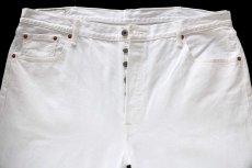 画像4: メキシコ製 Levi'sリーバイス 501 ホワイト デニムパンツ W40 L32★SDP3667 (4)