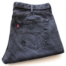 画像1: Levi'sリーバイス 501 ブラック デニムパンツ w40★SDP3768 (1)