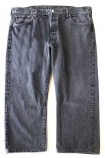 画像2: Levi'sリーバイス 501 ブラック デニムパンツ w40★SDP3768 (2)