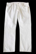 画像2: メキシコ製 Levi'sリーバイス 501 ホワイト デニムパンツ W40 L32★SDP3667 (2)