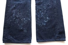 画像6: Levi'sリーバイス 501 ブリーチ飛び カラーデニムパンツ 濃紺 W40 L32★SDP3655 (6)