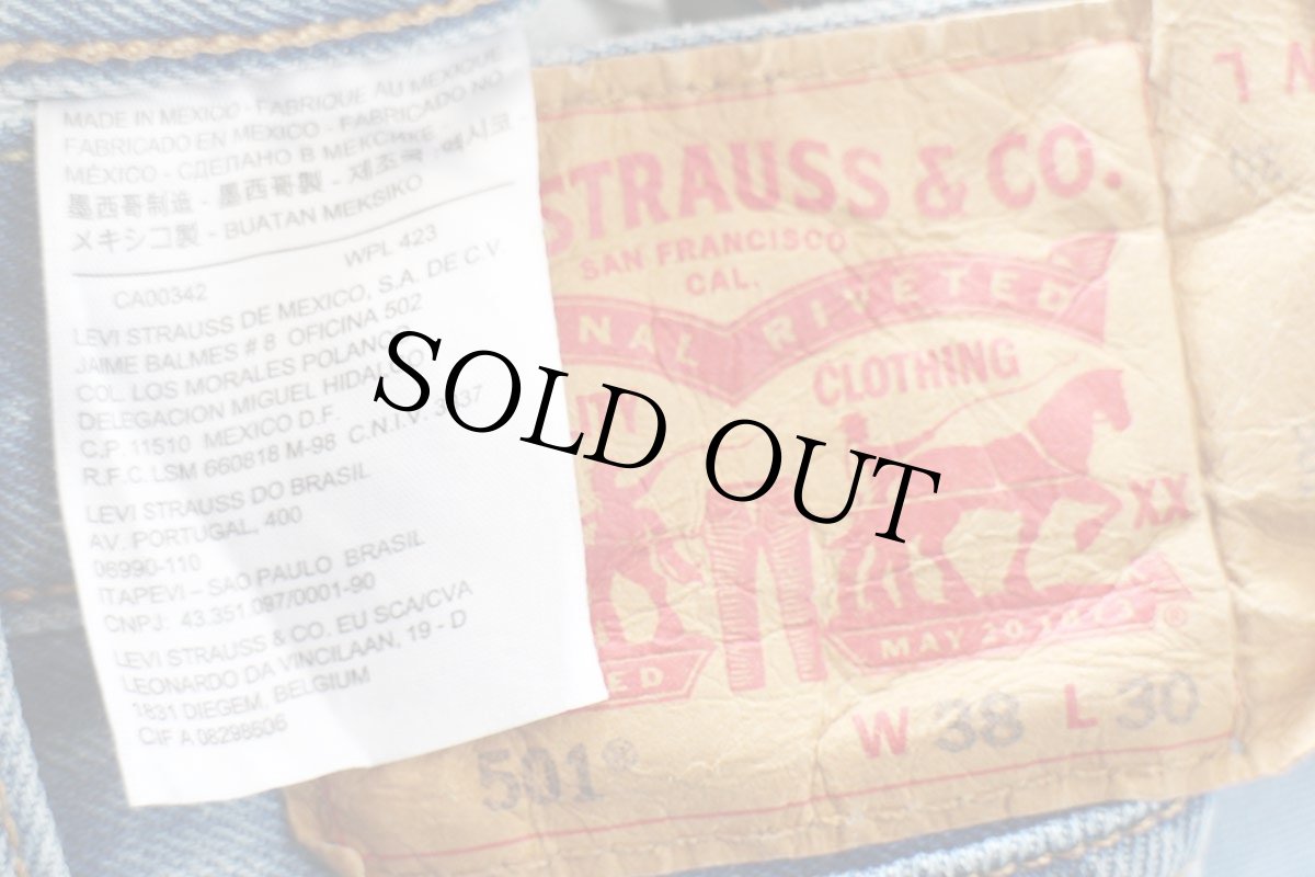 画像5: メキシコ製 Levi'sリーバイス 501 USED加工 デニムパンツ W38 L30★SDP3650 (5)