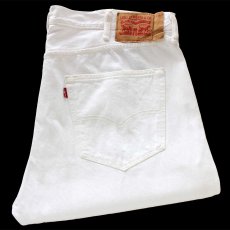 画像1: メキシコ製 Levi'sリーバイス 501 ホワイト デニムパンツ W40 L32★SDP3667 (1)