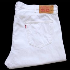 画像1: メキシコ製 Levi'sリーバイス 501 ホワイト デニムパンツ W46 L32★SDP3835 特大 (1)
