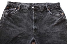 画像4: Levi'sリーバイス 501 ブラック デニムパンツ W44 L30★SDP3751 特大 (4)