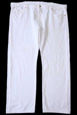 画像2: メキシコ製 Levi'sリーバイス 501 ホワイト デニムパンツ W46 L32★SDP3835 特大 (2)