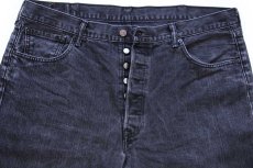 画像4: Levi'sリーバイス 501 ブラック デニムパンツ W42 L32★SDP3795 (4)