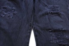 画像6: Levi'sリーバイス 501 ダメージ加工 ブラック デニムパンツ W40 L30★SDP3798 (6)
