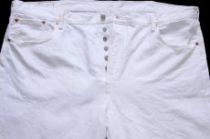画像4: メキシコ製 Levi'sリーバイス 501 ホワイト デニムパンツ W46 L32★SDP3835 特大 (4)