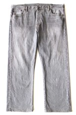 画像2: Levi'sリーバイス 501 USED加工 ストレッチ 先染め グレー デニムパンツ W40★SDP3931 (2)