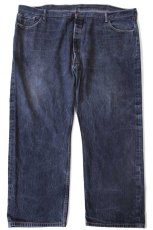 画像2: メキシコ製 Levi'sリーバイス 501 先染め ブラック デニムパンツ W52 L32★SDP3927 (2)