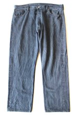 画像2: メキシコ製 Levi'sリーバイス 501 先染め カラーデニムパンツ ネイビーグレー W42 L32★SDP3906 (2)