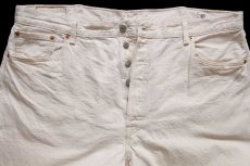 画像4: メキシコ製 Levi'sリーバイス 501 CONE DENIM WHITE OAK カラーデニムパンツ 生成り W44★SDP3880 特大 (4)