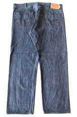 画像3: メキシコ製 Levi'sリーバイス 501 先染め カラーデニムパンツ ネイビーグレー W42 L32★SDP3906 (3)
