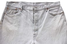 画像4: メキシコ製 Levi'sリーバイス 501 先染め グレーデニムパンツ W42★SDP3913 (4)