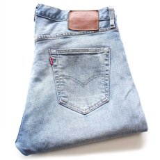 画像1: ポーランド製 LEVI'Sリーバイス PREMIUM 501 BIGE USED加工 ストレッチ デニムパンツ W34★SDP3961 ユーロ (1)