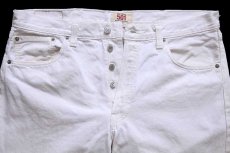 画像4: 00s Levi'sリーバイス 501 ホワイト デニムパンツ W38 L32★SDP3881 (4)