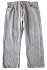 画像2: メキシコ製 Levi'sリーバイス 501 先染め グレーデニムパンツ W42 L32★SDP3888 (2)