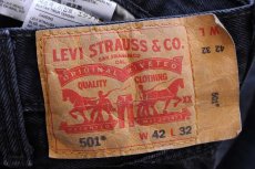画像5: Levi'sリーバイス 501 ブラック デニムパンツ W42 L32★SDP3923 (5)