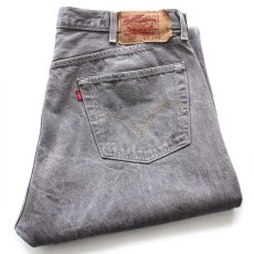 画像1: 00s メキシコ製 Levi'sリーバイス 501 先染め グレー デニムパンツ W42 L34★SDP3928 (1)