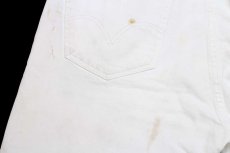画像8: メキシコ製 Levi'sリーバイス 501 ペンキ飛び ホワイト デニムパンツ W38 L32★SDP3561 (8)