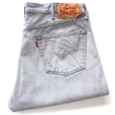 画像1: メキシコ製 Levi'sリーバイス 501 先染め グレーデニムパンツ W42★SDP3913 (1)
