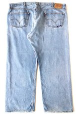 画像3: 00s メキシコ製 Levi'sリーバイス 501 ダメージ デニムパンツ W48 L30★SDP3886 特大 (3)