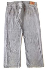 画像3: メキシコ製 Levi'sリーバイス 501 先染め グレーデニムパンツ W42 L32★SDP3888 (3)