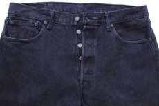画像4: メキシコ製 Levi'sリーバイス 501 ブラック デニムパンツ W38 L30★SDP3920 (4)
