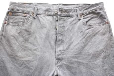 画像4: Levi'sリーバイス 501 先染め グレー デニムパンツ W42 L30★SDP3929 (4)