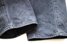 画像7: メキシコ製 Levi'sリーバイス 501 ダメージ ブラック デニムパンツ フェード W38 L34★SDP3908 (7)