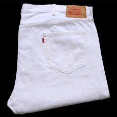 画像1: メキシコ製 Levi'sリーバイス 501 ホワイト デニムパンツ W50 L34★SDP3883 特大 (1)