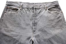 画像4: メキシコ製 Levi'sリーバイス 501 先染め グレーデニムパンツ W42 L32★SDP3888 (4)