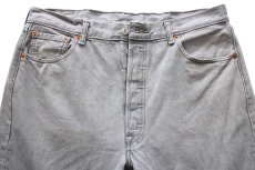 画像4: Levi'sリーバイス 501 先染め グレー デニムパンツ W38★SDP3933 (4)
