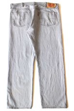 画像3: メキシコ製 Levi'sリーバイス 501 先染め グレーデニムパンツ W42★SDP3913 (3)