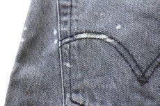 画像7: メキシコ製 Levi'sリーバイス 501 ブリーチ飛び 先染め カラーデニムパンツ ブルーグレー W40★SDP3876 (7)
